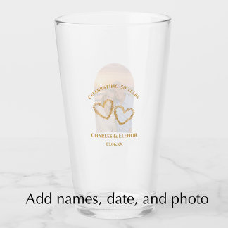 Personalized Photo Keepsake 50th Anniversary Gift Glaskopp