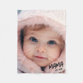 Personalized Photo Keepsake Mama Fleecefilt