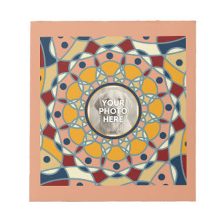 Personalized Photo Mandala Design Baby Shirt Anteckningsblock