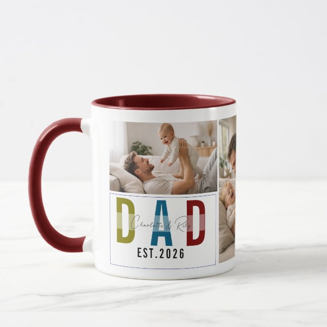 Personalized Photo Mug – Our First Father’s Day Mugg (Vänster)
