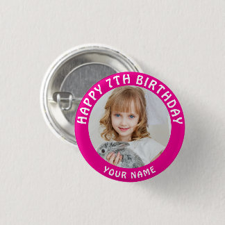 Personalized Photo, Name And Age Birthday Classic Knapp