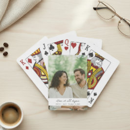  Personalized Photo Playing Cards - Custom Wedding Casinokort