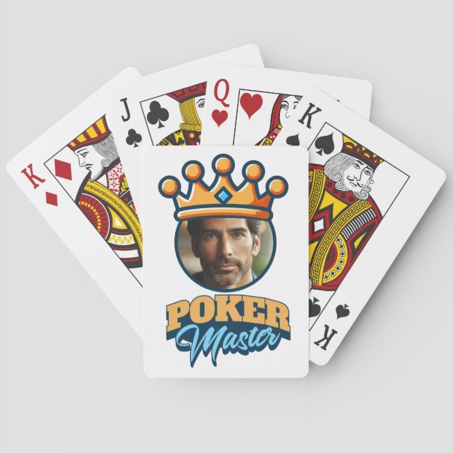 Personalized Photo Poker Master Customized Gift Casinokort (Baksidan)