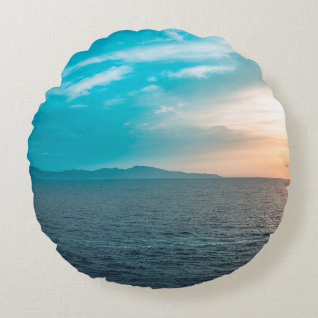 Personalized Photo Round Pillow Rund Kudde (Framsidan)