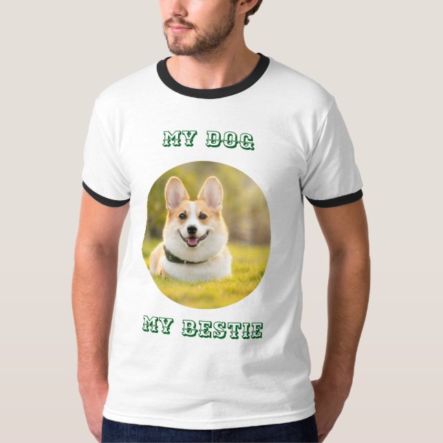Personalized Photo Template for My Dog - My Best T Shirt (Framsida)