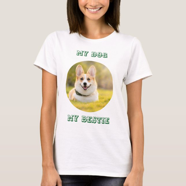 Personalized Photo Template for My Dog - My Best T Shirt (Framsida)