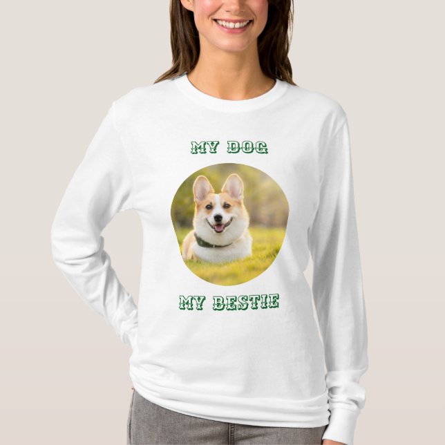 Personalized Photo Template for My Dog - My Best T Shirt (Framsida)