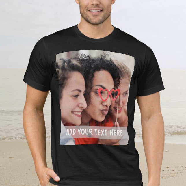 Personalized Photo & Text Or Name  T Shirt (Skapare uppladdad)