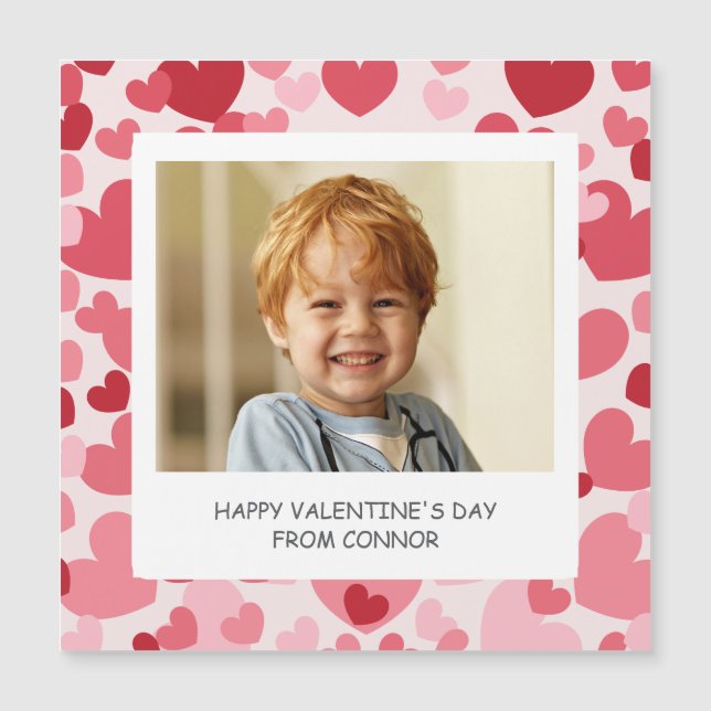 Personalized Photo Valentine Magnet (Framsida)