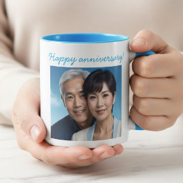 Personalized Photo Wedding Anniversary Mug Mugg