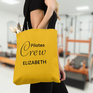 Personalized Pilates Crew Reformer Or Mat Yellow Tygkasse