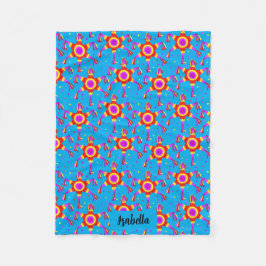 Personalized Piñata Blue Las Posadas Custom Fleecefilt