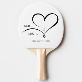 Personalized Ping Pong Paddle Wedding Custom Text  Pingisracket