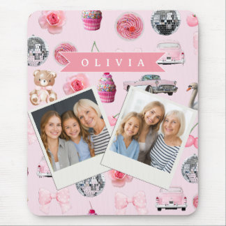 Personalized Pink Coquette Retro Cute Teddy Bear Musmatta