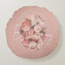 Personalized Pink Roses Romantic Elegant Vintage 