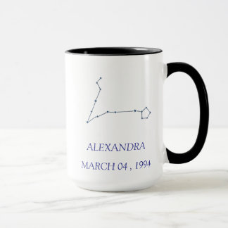 Personalized Pisces Constellation Mug - Custom Sta Mugg
