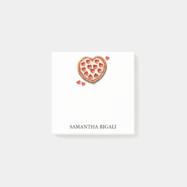 Personalized Pizza Notes Post-it Block (Framsida)