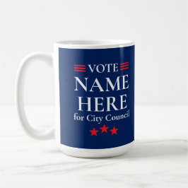 Personalized Political Election Campaign Candidate Kaffemugg