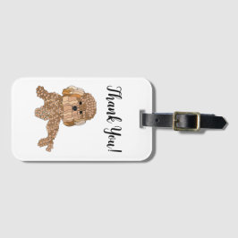 Personalized Poodle Dog Travel Bagagebricka