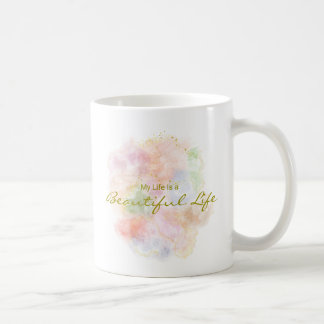 Personalized Positive Quote Resin Art Typography Kaffemugg