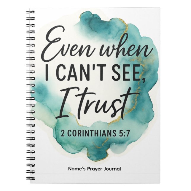 Personalized Prayer Journal | Christian Faith Anteckningsbok (Framsidan)