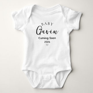 Personalized Pregnancy Reveal Announcement T Shirt