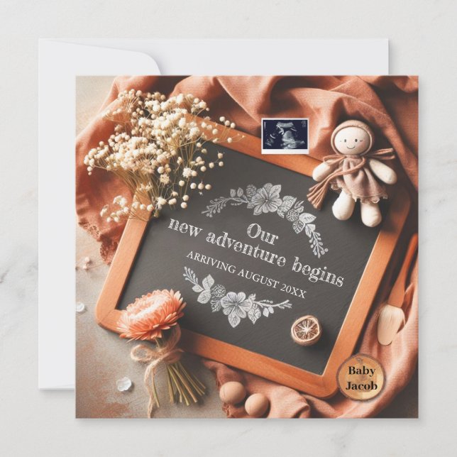 Personalized Pregnancy Reveal - Ultrasound  Photo (Framsida)