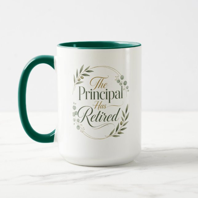Personalized Principal Retirement Gift Mugg (Vänster)