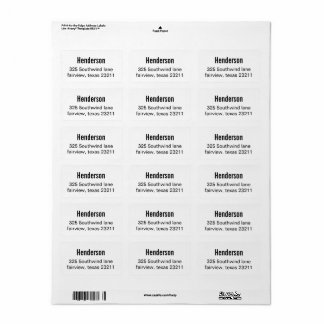 Personalized Printed Logo Roll for Your Product  Adressetikett