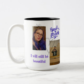 Personalized "Proud of Myself" mug - personal phot Två-Tonad Mugg