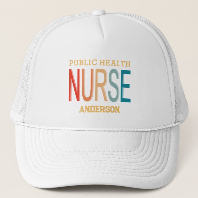 Personalized Public health nurse RN gifts Keps (Framsida)