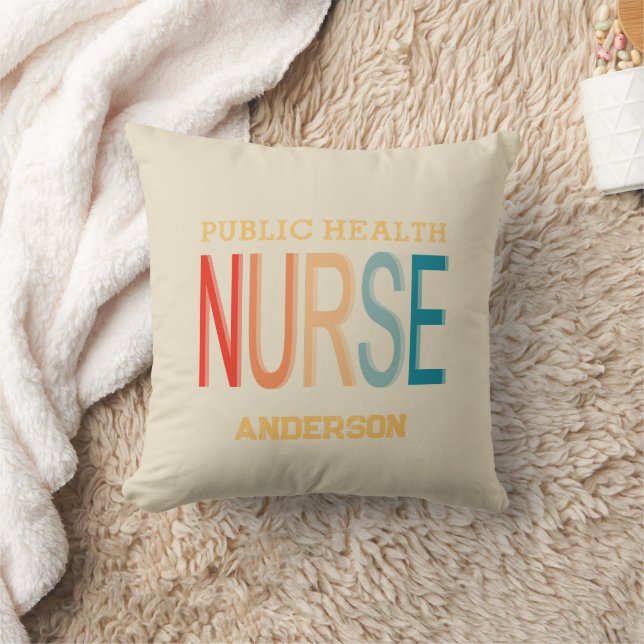 Personalized Public health nurse RN gifts Kudde (Filt)