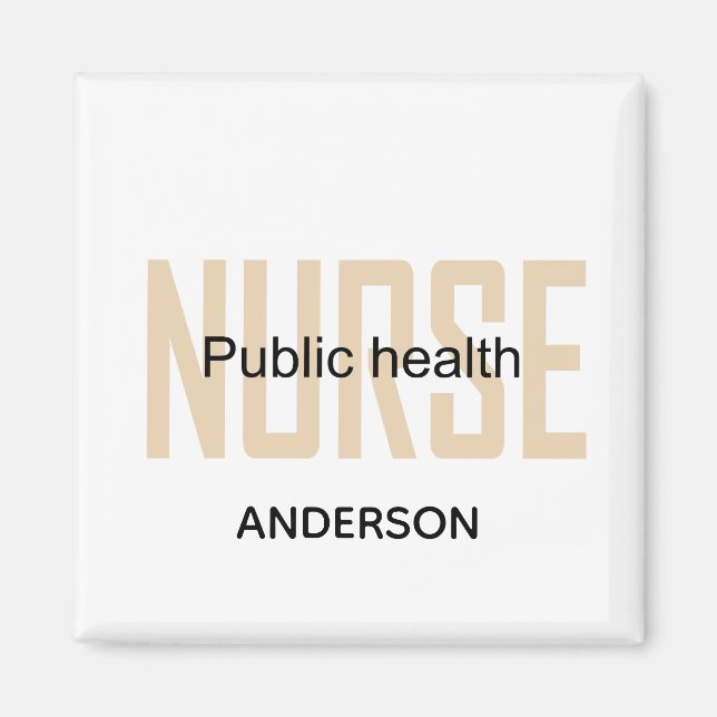 Personalized Public health nurse RN gifts Magnet (Framsidan)