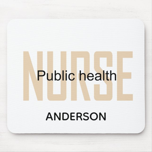 Personalized Public health nurse RN gifts Musmatta (Framsidan)