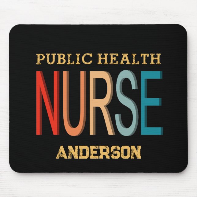 Personalized Public health nurse RN gifts Musmatta (Framsidan)