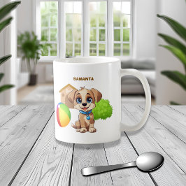 Personalized Puppy Mug Kaffemugg