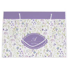 Personalized Purple Floral Monogram