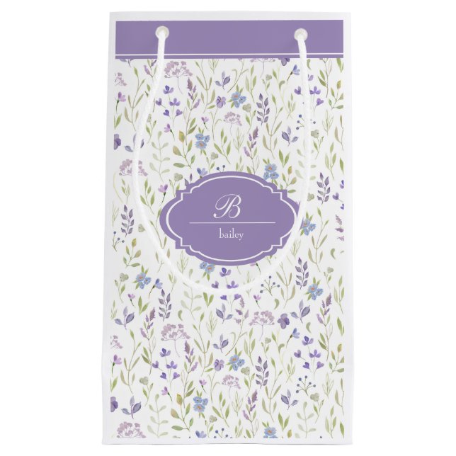Personalized Purple Wildflower Monogram (Framsidan)