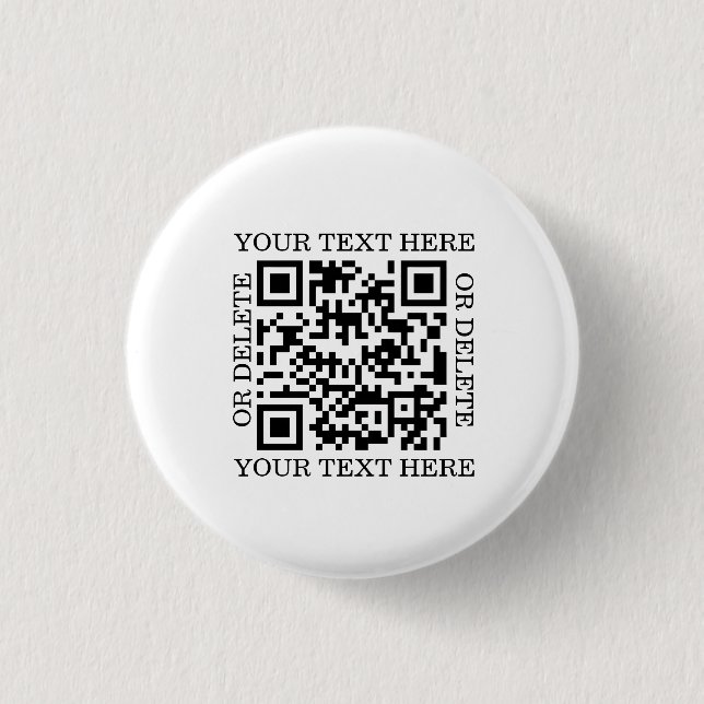 Personalized QR Code To Scan Knapp (Framsida)