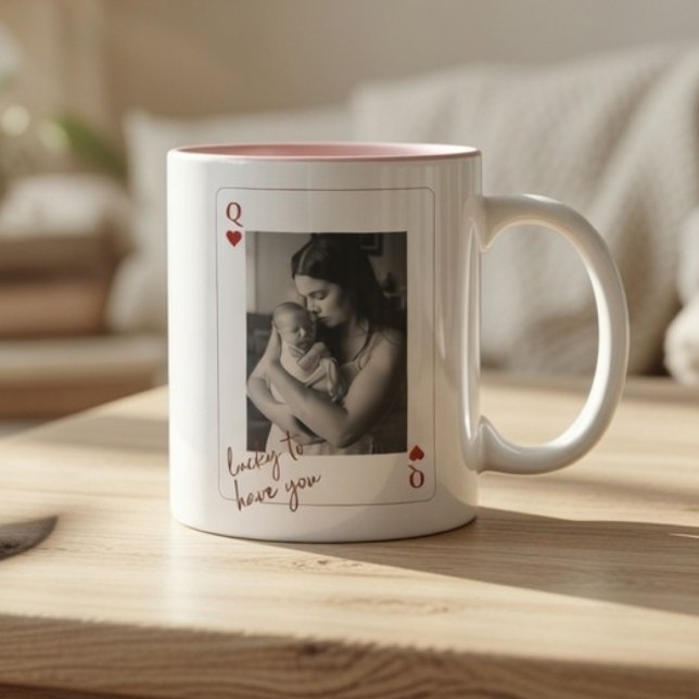 Personalized Queen of Hearts Mother’s Day  Mugg (Skapare uppladdad)