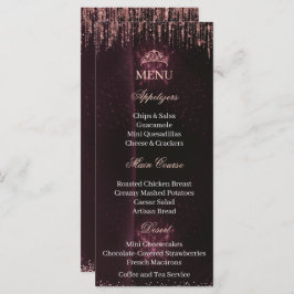 Personalized Quinceañera Menu Card | QUINCEAÑERA Meny