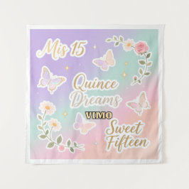 Personalized Quinceañera Photo Backdrop