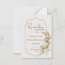 Personalized Ramadan Mubarak Greeting Card Anteckningskort