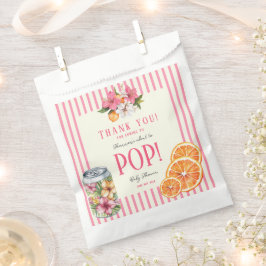 personalized Ready to Pop Tropical Floral Citrus