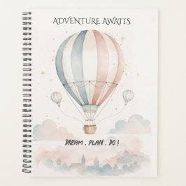 Personalized Red/Blue Stripe Hot Air Balloon