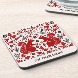 Personalized Red Squirrels in the Forest Underlägg