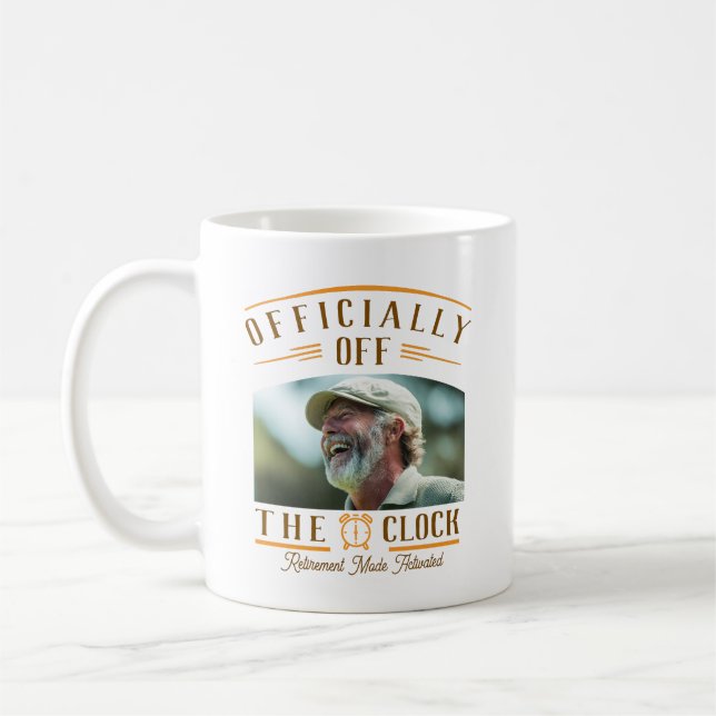 Personalized Retiree Party Favor Retirement Photo  Kaffemugg (Vänster)