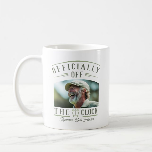 Personalized Retiree Party Favor Retirement Photo  Kaffemugg (Vänster)