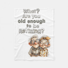 Personalized Retirement Gift, Cozy Custom Fleecefilt