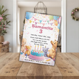 Personalized Retro Birthday Invitation  Inbjudningar